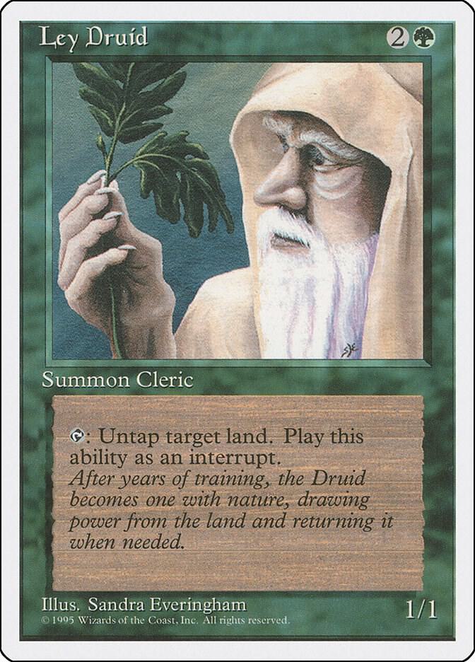 Ley Druid card from Fourth Edition