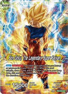 Son Goku // Son Goku, The Legendary Super Saiyan TB3-034 card from Clash of Fates