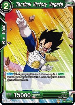 Tactical Victory Vegeta TB3-040 card from Clash of Fates