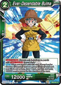 Ever-Dependable Bulma TB3-041 card from Clash of Fates