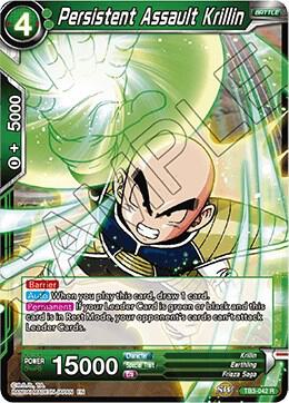 Persistent Assault Krillin TB3-042 card from Clash of Fates