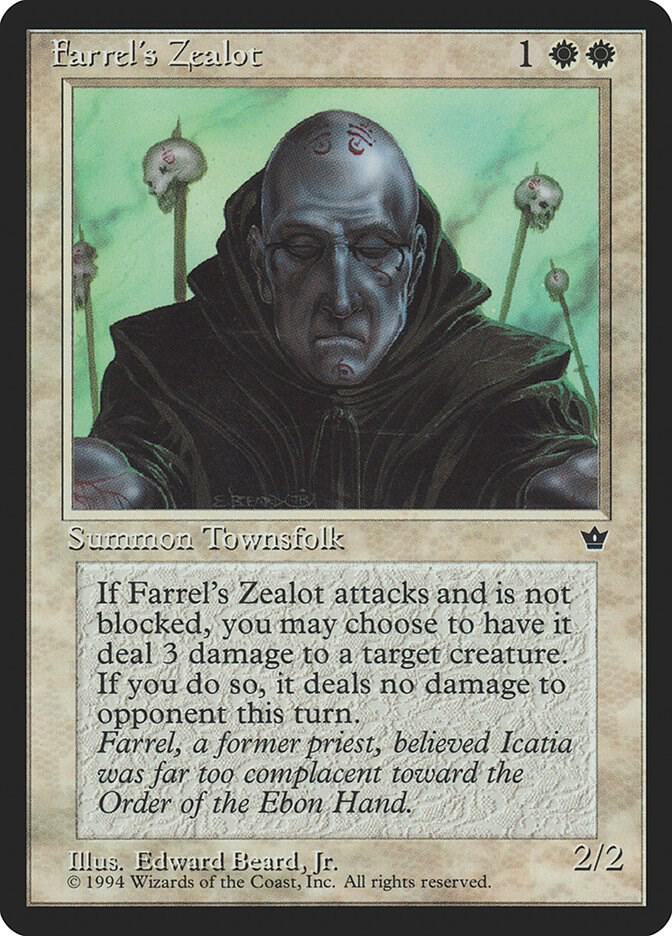 Farrel's Zealot (Beard, Jr.) card from Fallen Empires