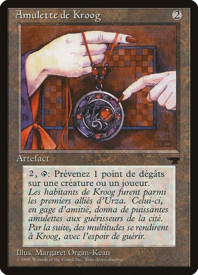 Amulet of Kroog (French) - "Amulette de Kroog" card from Renaissance