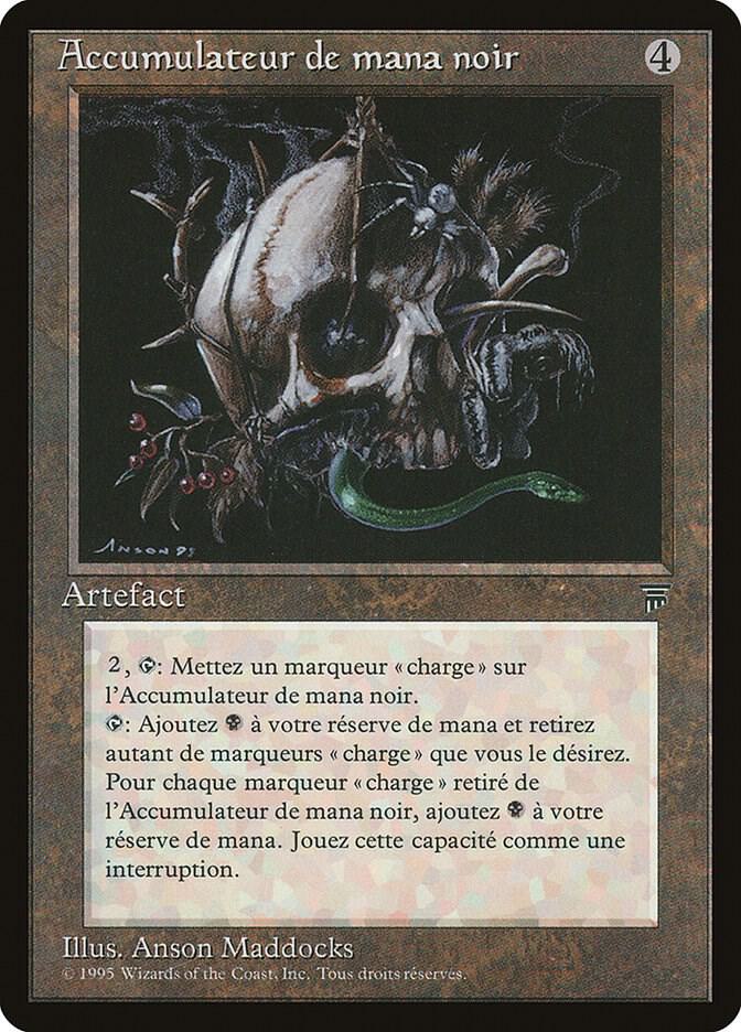 Black Mana Battery (French) - "Accumulateur de mana noir" card from Renaissance
