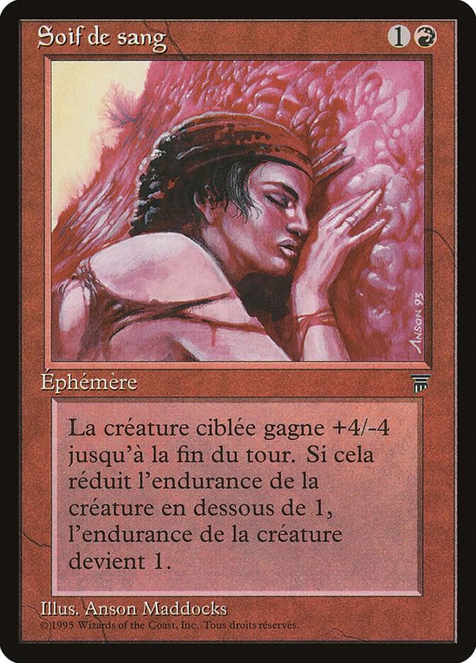 Blood Lust (French) - "Soif de sang" card from Renaissance