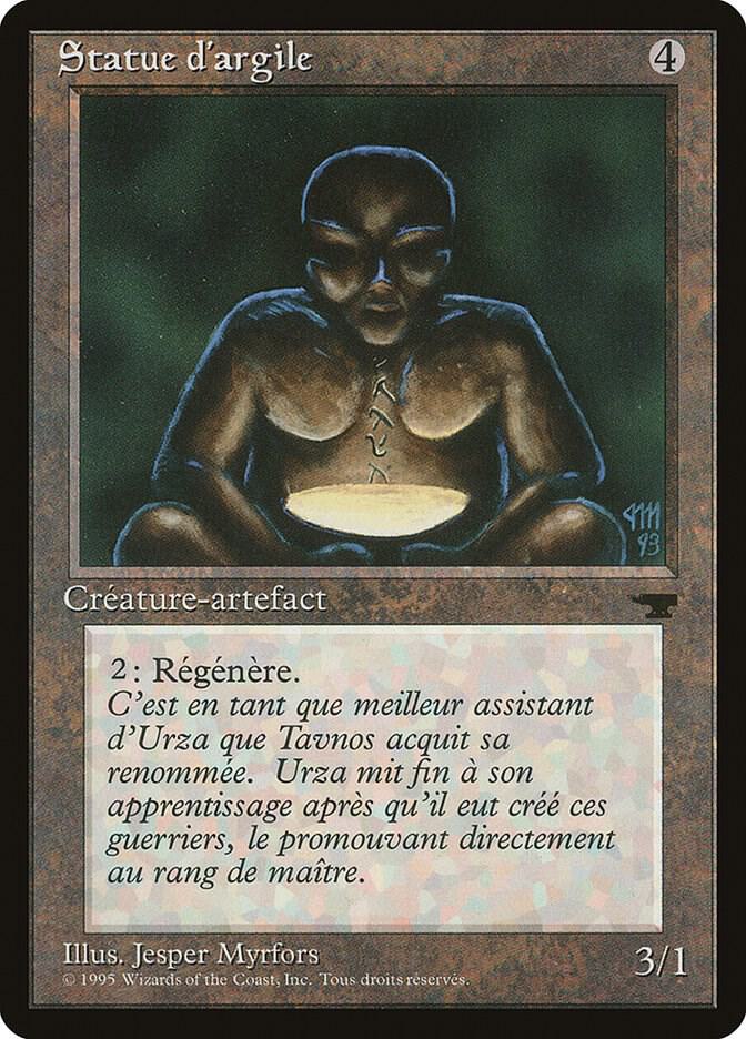 Clay Statue (French) - "Statue d'argile" card from Renaissance