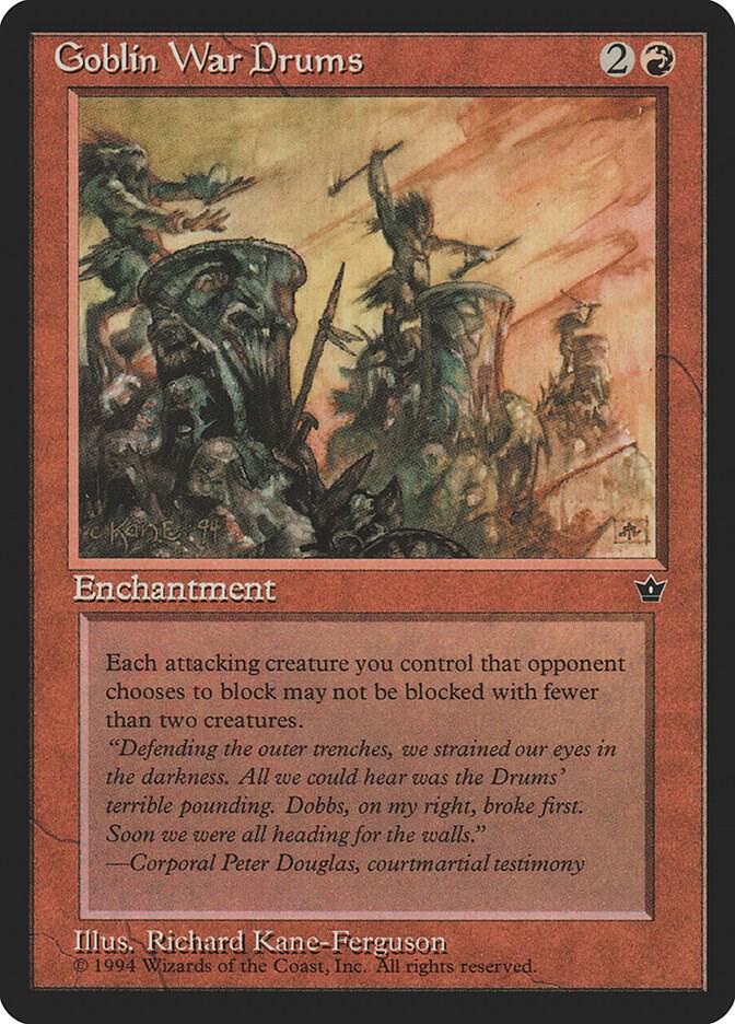 Goblin War Drums (Kane-Ferguson) card from Fallen Empires