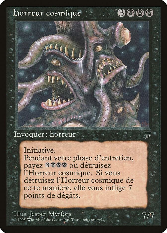 Cosmic Horror (French) - "horreur cosmique" card from Renaissance