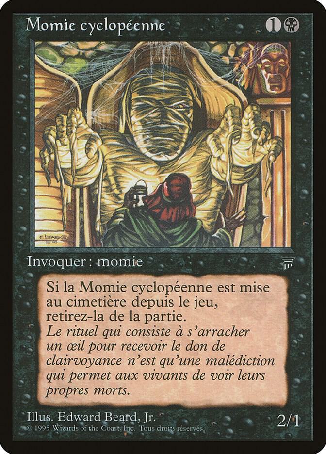 Cyclopean Mummy (French) - "Momie cyclopeenne" card from Renaissance