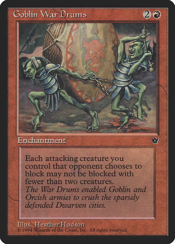 Goblin War Drums (Hudson) card from Fallen Empires