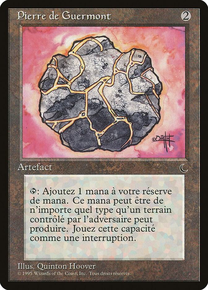 Fellwar Stone (French) - "Pierre de Guermont" card from Renaissance