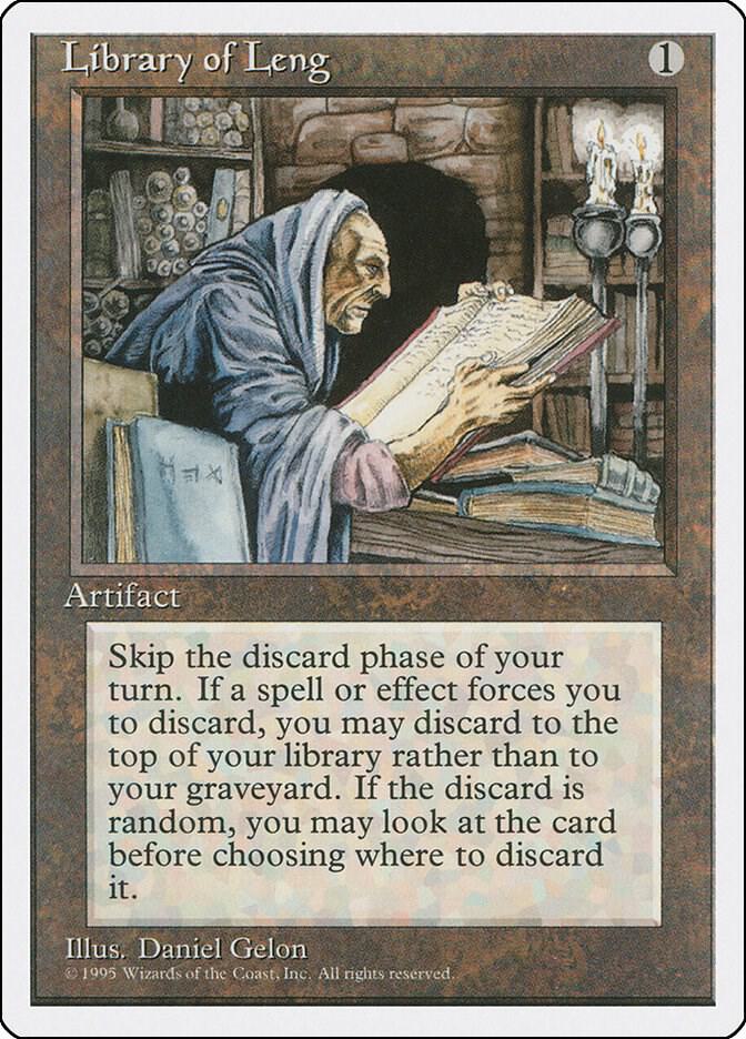 Library of Leng 351 card from Fourth Edition