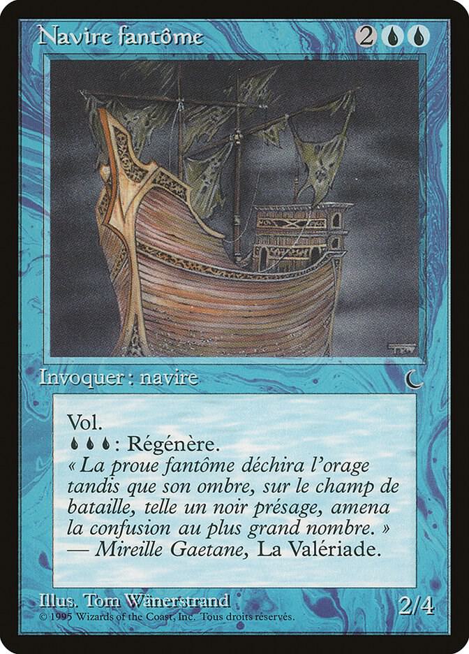 Ghost Ship (French) - "Navire fantome" card from Renaissance