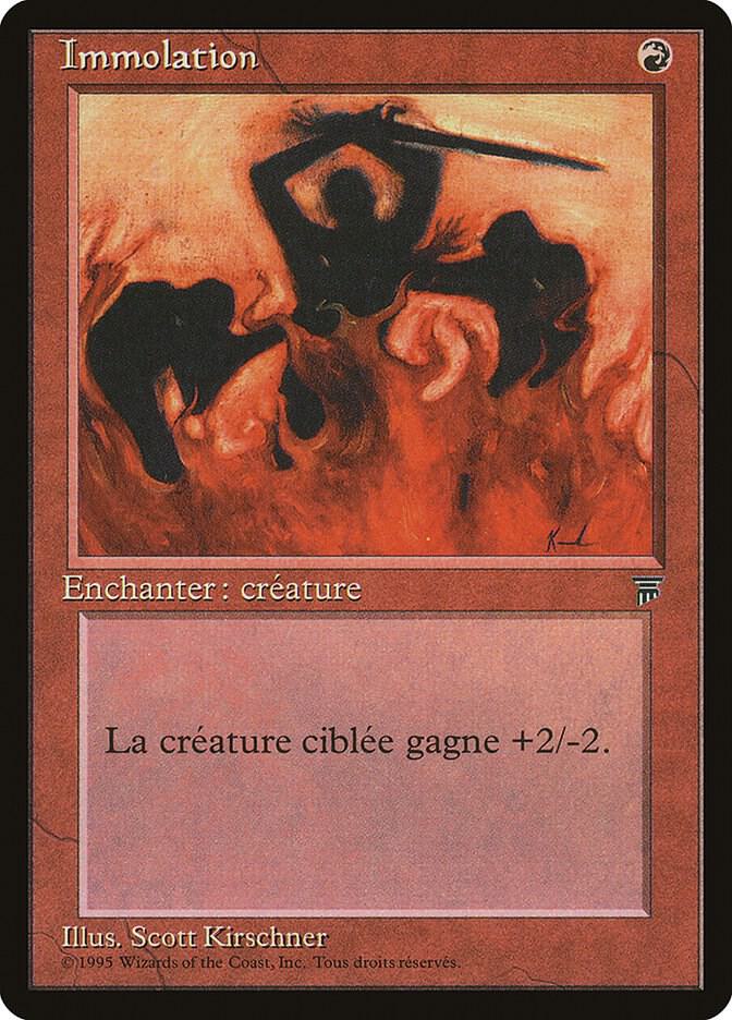 Immolation (French) card from Renaissance