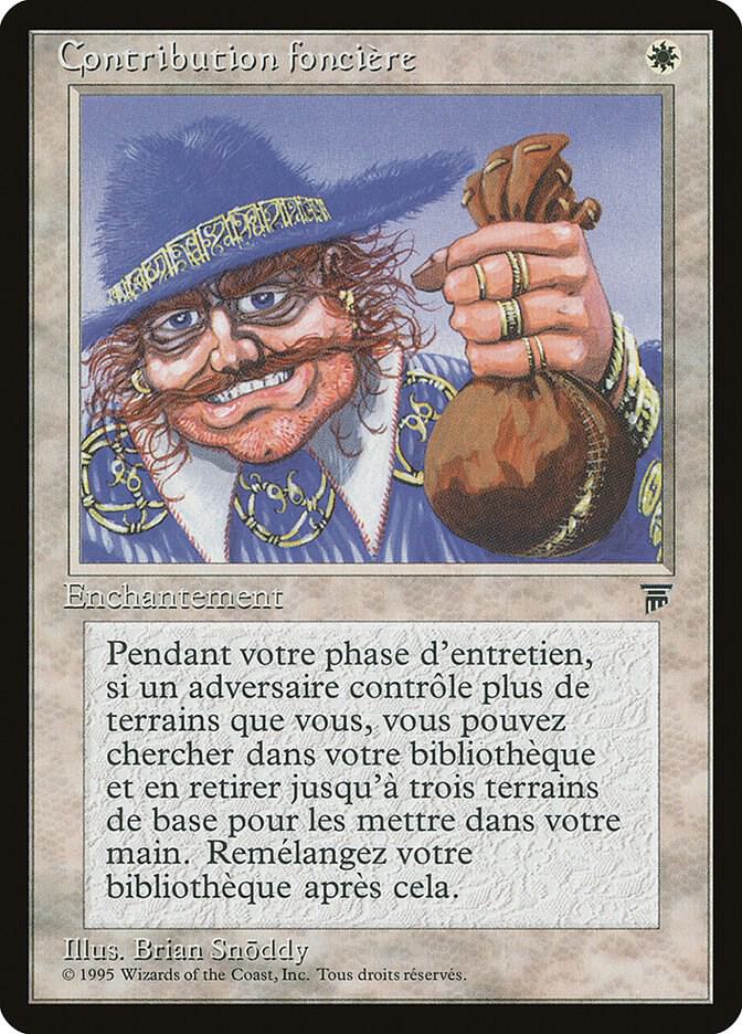 Land Tax (French) - "Contribution fonciere" card from Renaissance