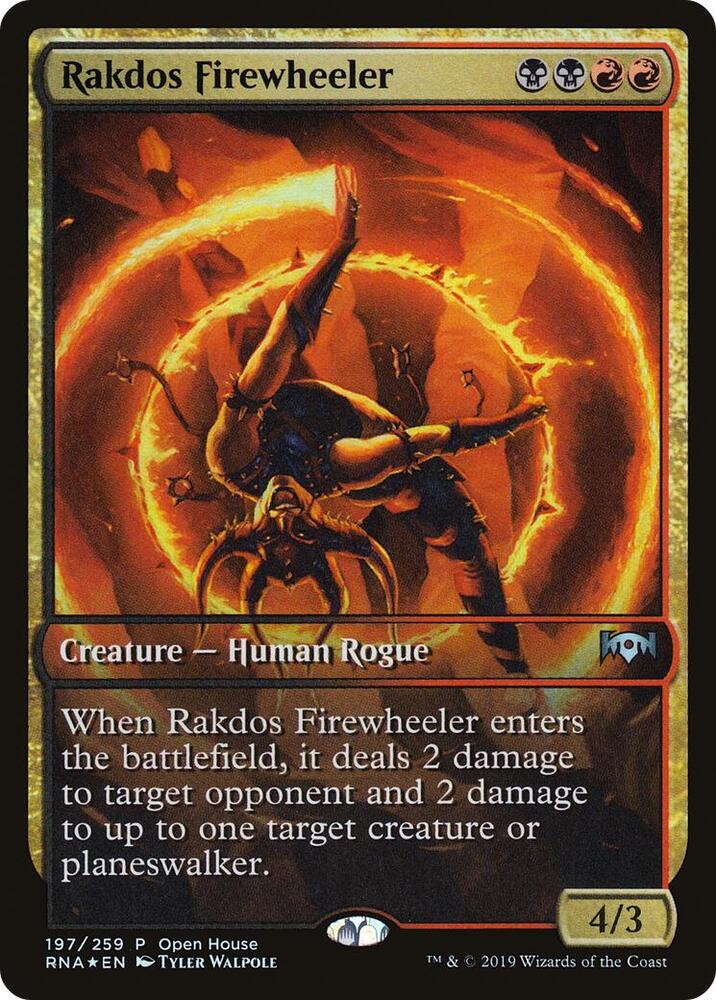 Rakdos Firewheeler 197 card from Open House Promos