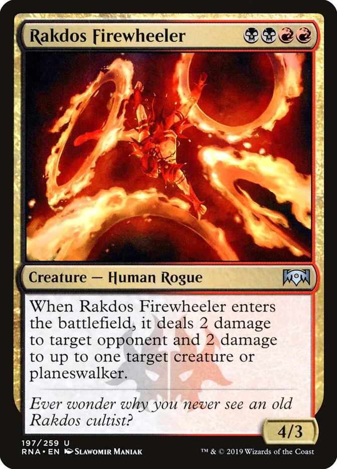Rakdos Firewheeler 197 card from Ravnica Allegiance