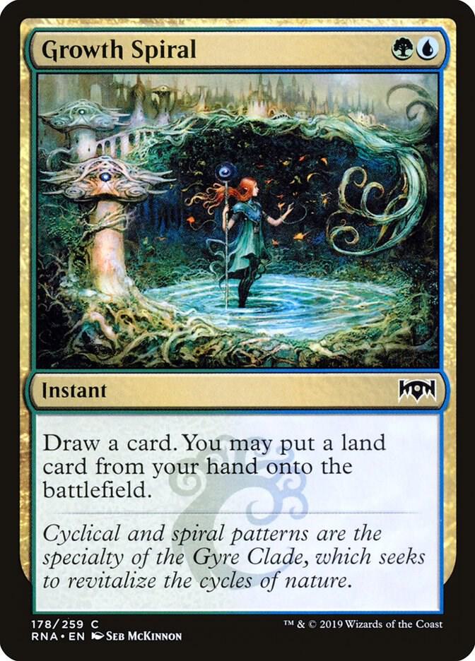 Growth Spiral 178 card from Ravnica Allegiance