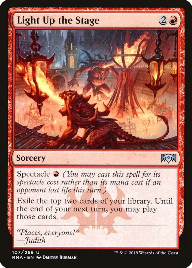 Light Up the Stage 107 card from Ravnica Allegiance