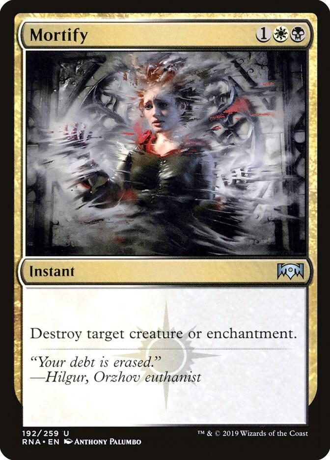 Mortify 192 card from Ravnica Allegiance