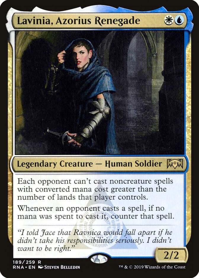 Lavinia, Azorius Renegade 189 card from Ravnica Allegiance
