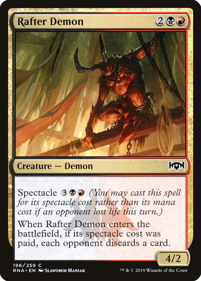 Rafter Demon 196 card from Ravnica Allegiance