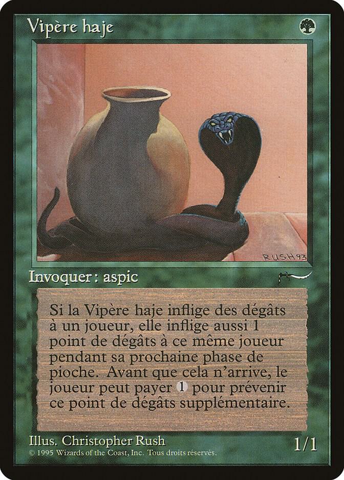 Nafs Asp (French) - "Vipere haje" card from Renaissance
