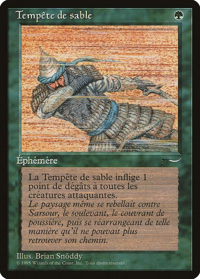 Sandstorm (French) - "Tempete de sable" card from Renaissance