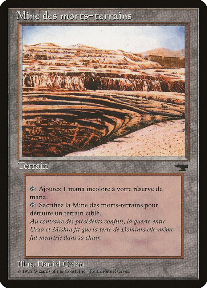 Strip Mine (French) - "Mine des morts-terrains" card from Renaissance