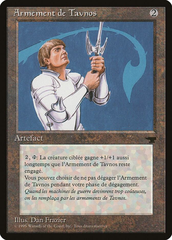 Tawnos's Weaponry (French) - "Armement de Tavnos" card from Renaissance