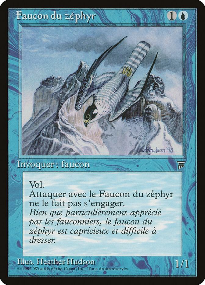 Zephyr Falcon (French) - "Faucon du zephyr" card from Renaissance