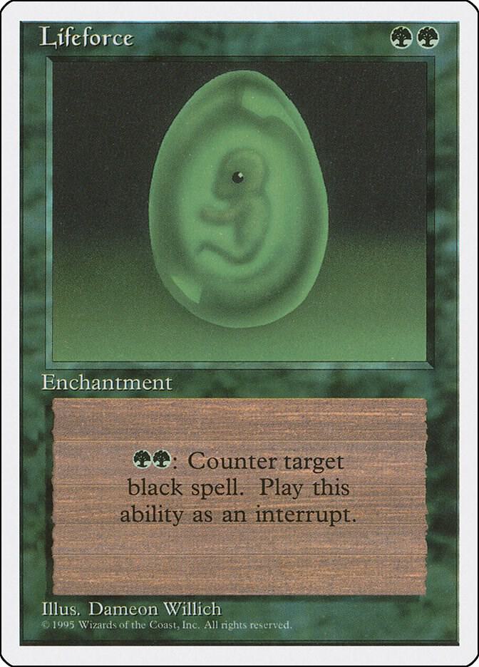 Lifeforce card from Fourth Edition