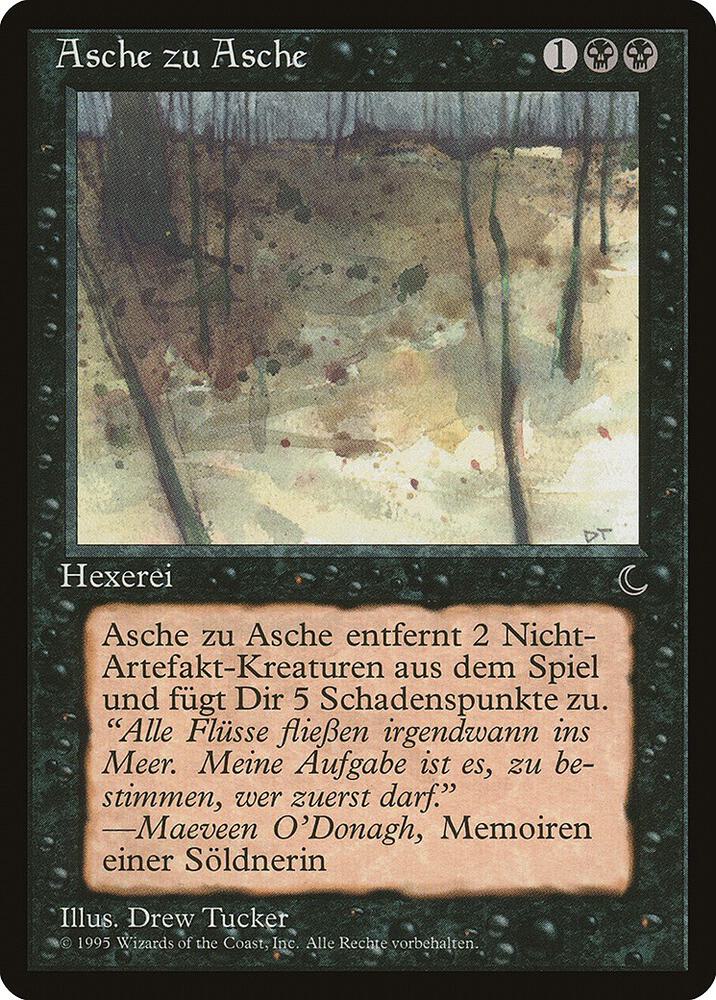 Ashes to Ashes (German) - "Asche zu Asche" card from Renaissance