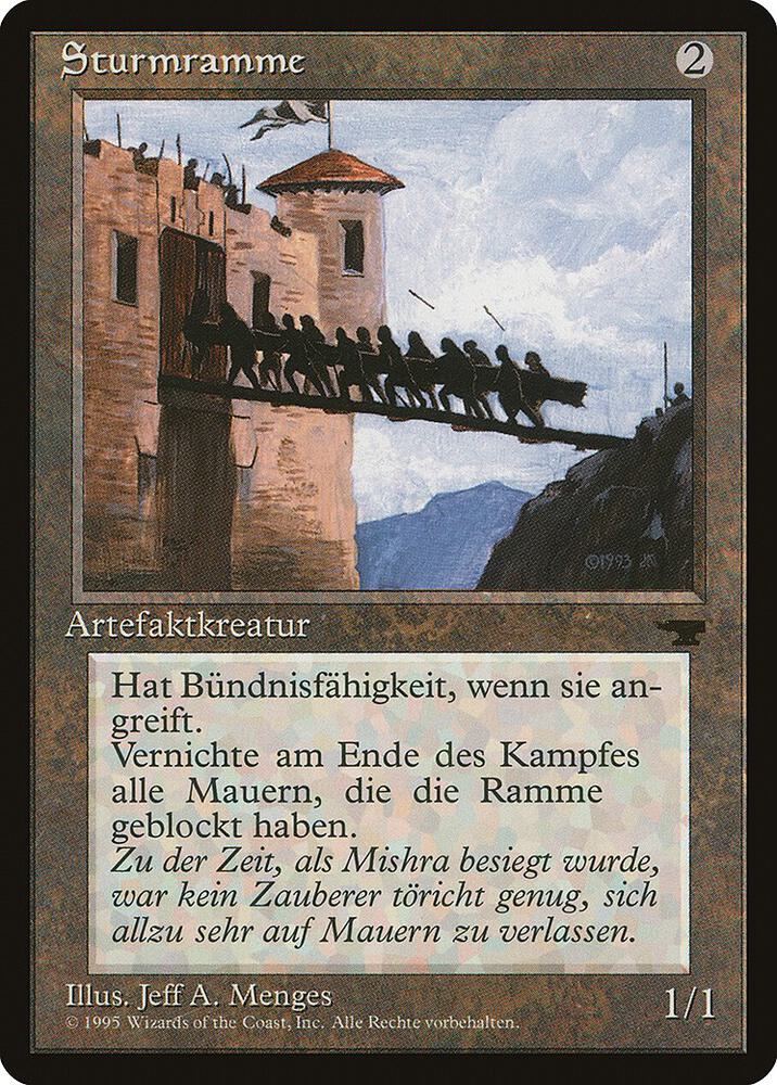 Battering Ram (German) - "Sturmramme" card from Renaissance
