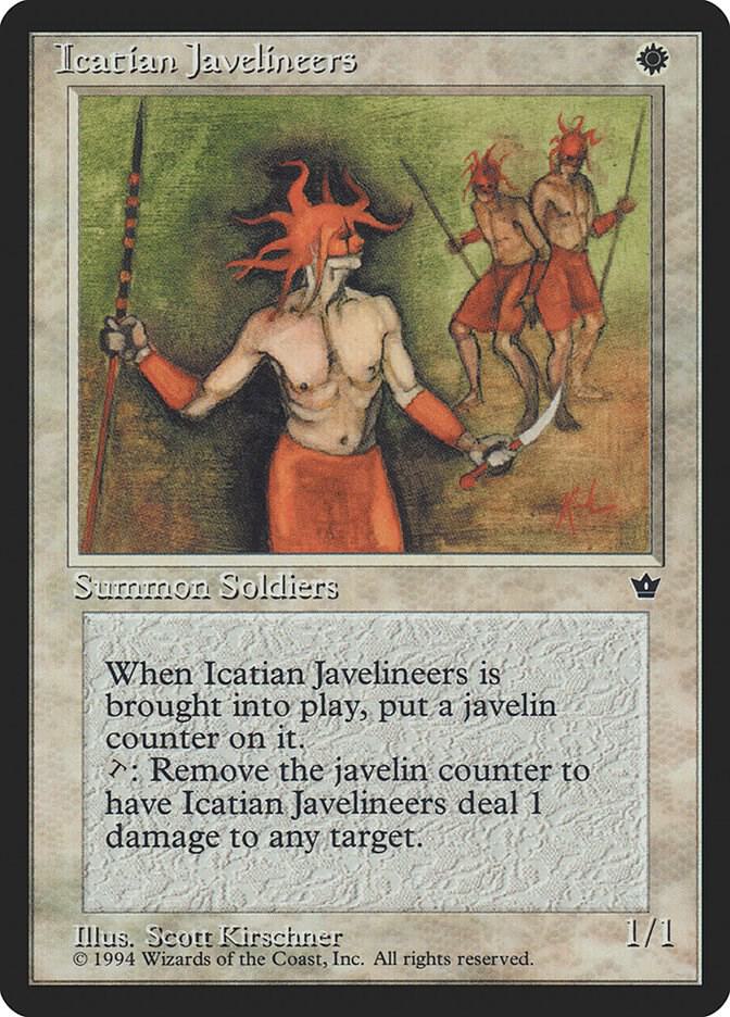 Icatian Javelineers (Kirschner) card from Fallen Empires