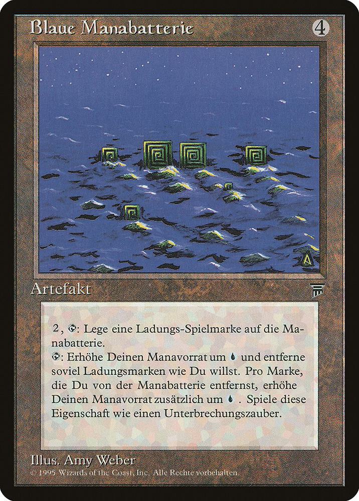 Blue Mana Battery (German) - "Blaue Manabatterie" card from Renaissance