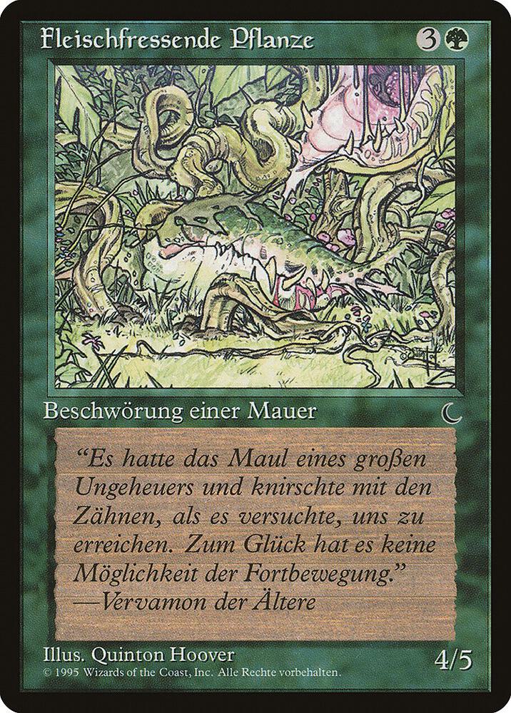 Carnivorous Plant (German) - "Fleischfressende Pflanze" card from Renaissance