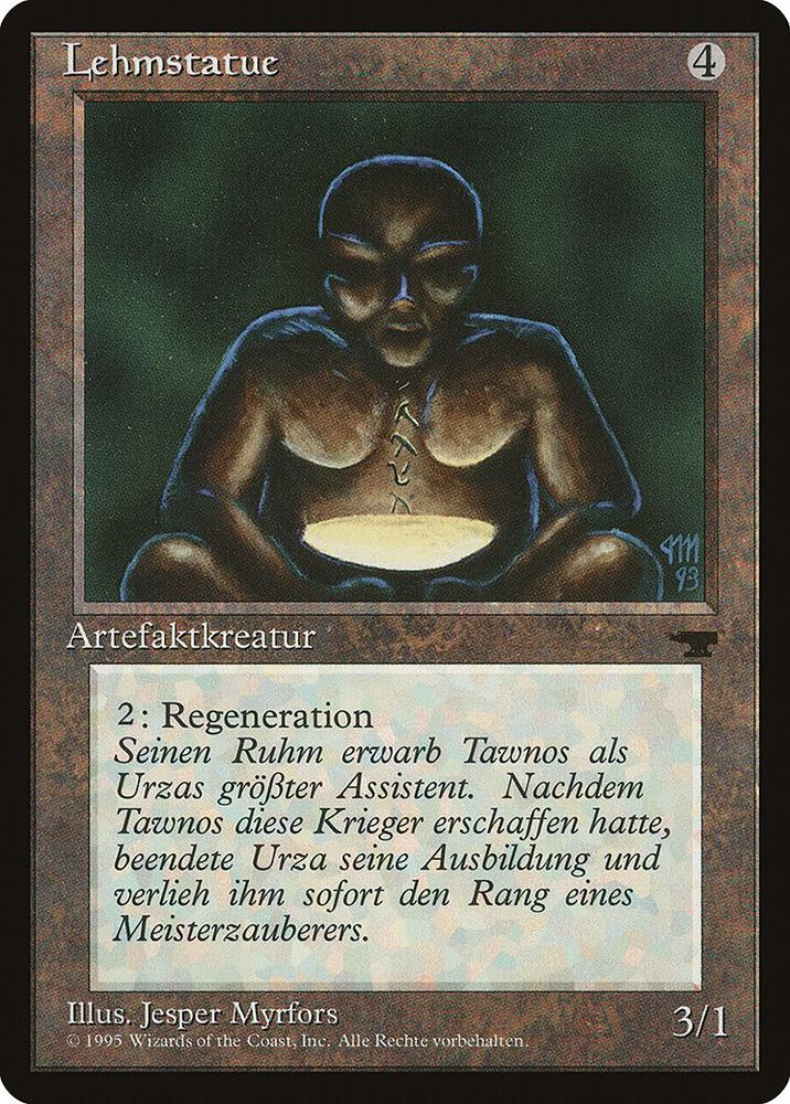 Clay Statue (German) - "Lehmstatue" card from Renaissance
