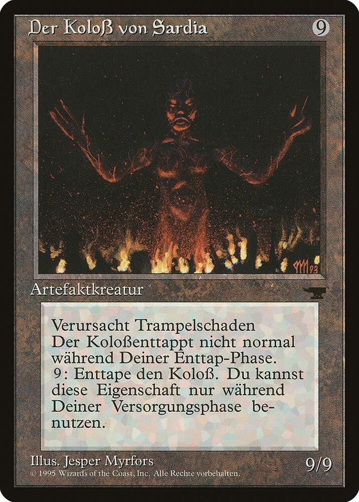 Colossus of Sardia (German) - "Der KoloB von Sardia" card from Renaissance