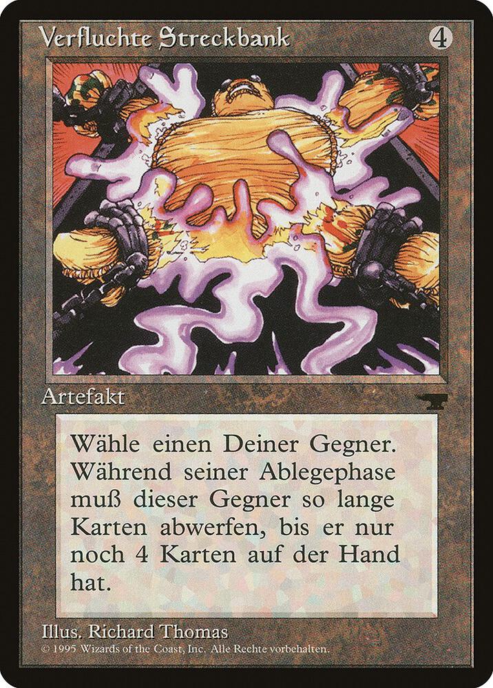 Cursed Rack (German) - "Verfluchte Streckbank" card from Renaissance