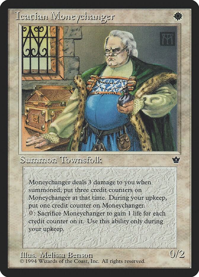 Icatian Moneychanger (Benson) card from Fallen Empires