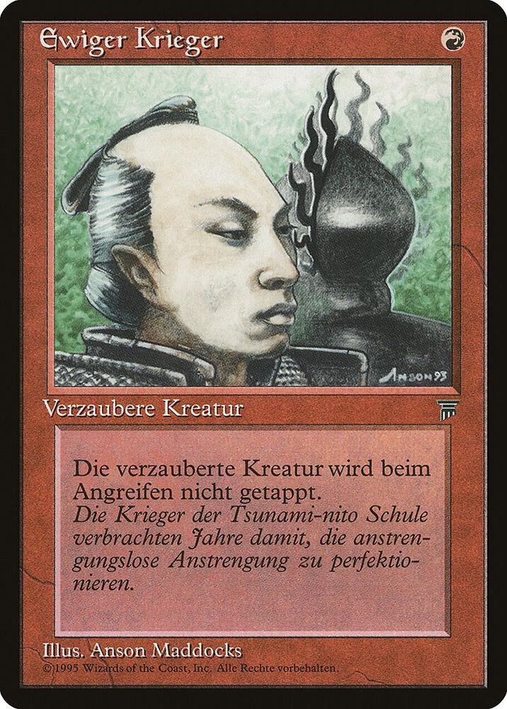 Eternal Warrior (German) - "Ewiger Krieger" card from Renaissance
