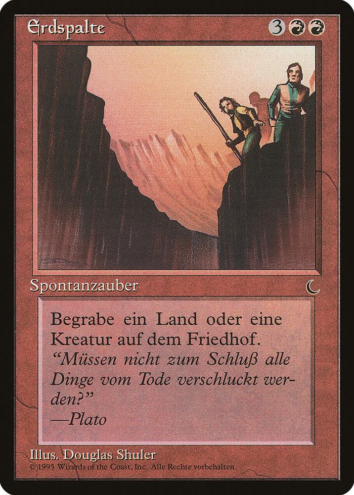 Fissure (German) - "Erdspalte" card from Renaissance