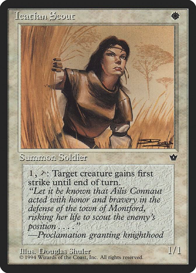 Icatian Scout (Shuler) card from Fallen Empires