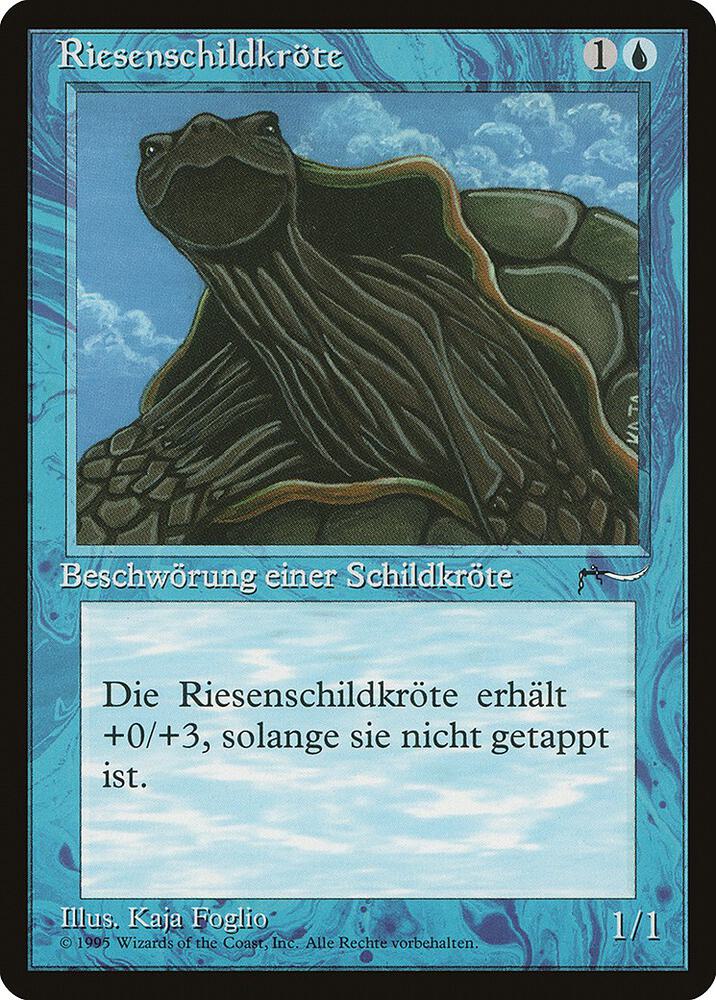 Giant Tortoise (German) - "Riesenschildkrote" card from Renaissance