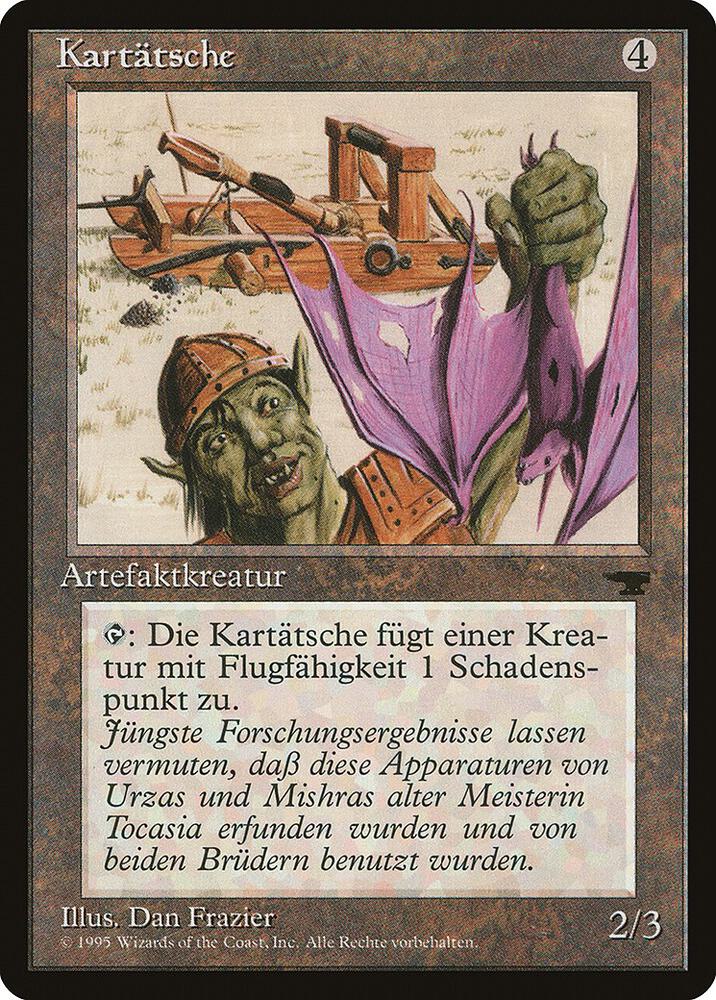 Grapeshot Catapult (German) - "Kartatsche" card from Renaissance