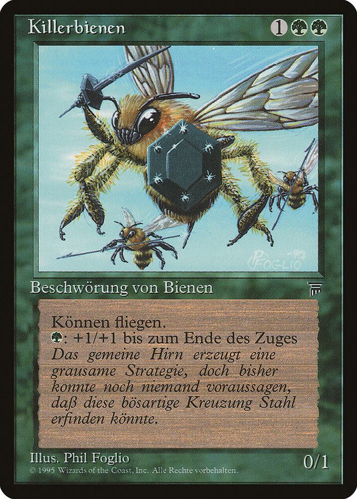 Killer Bees (German) - "Killerbienen" card from Renaissance