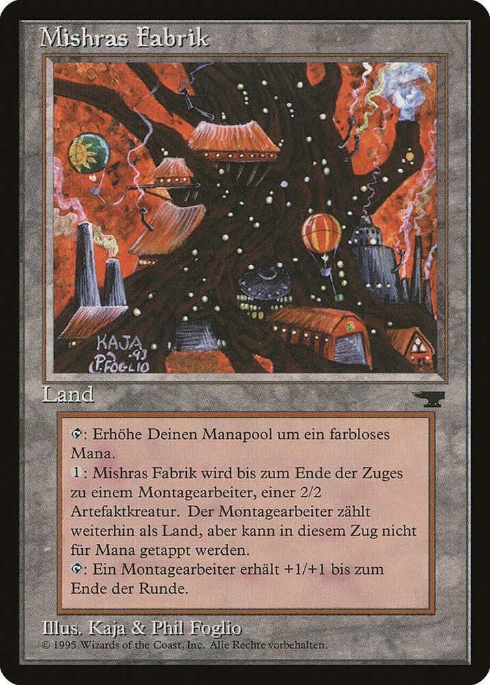 Mishra's Factory (German) - "Mishras Fabrik" card from Renaissance