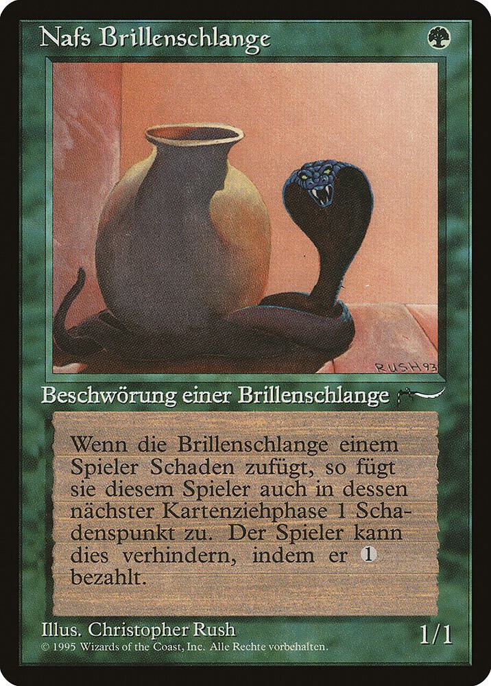 Nafs Asp (German) - "Nafs Brillenschlange" card from Renaissance