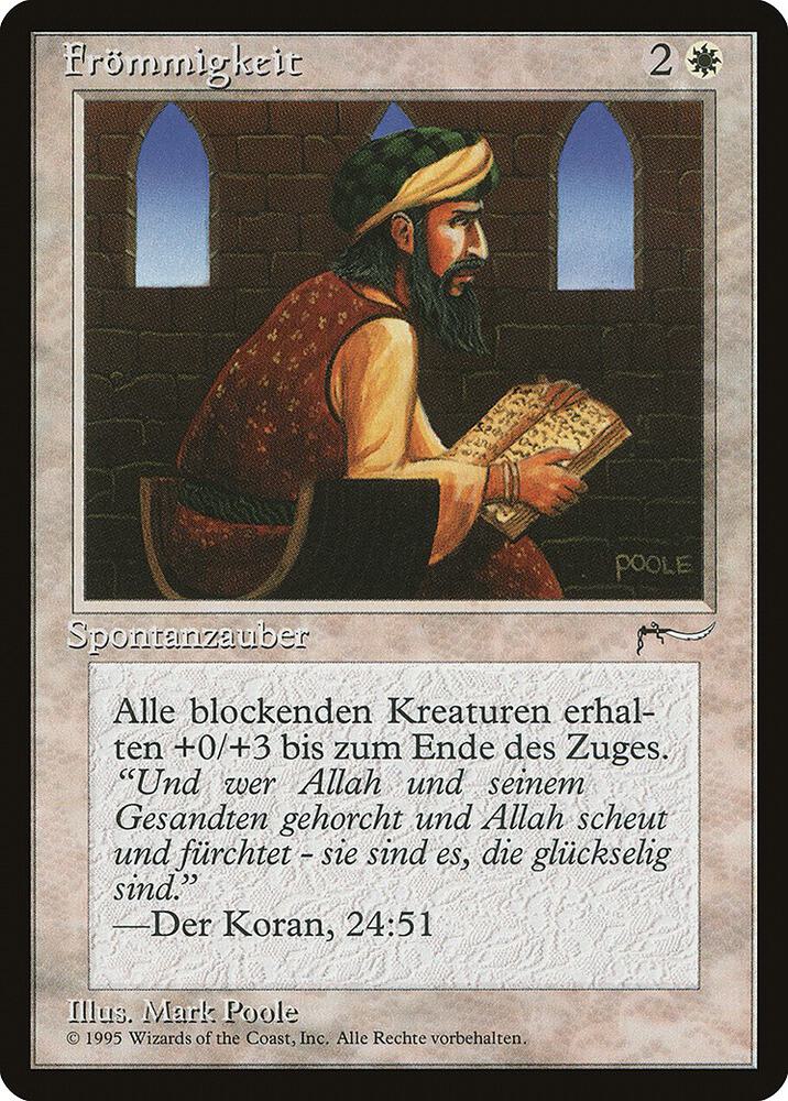 Piety (German) - "Frommigkeit" card from Renaissance